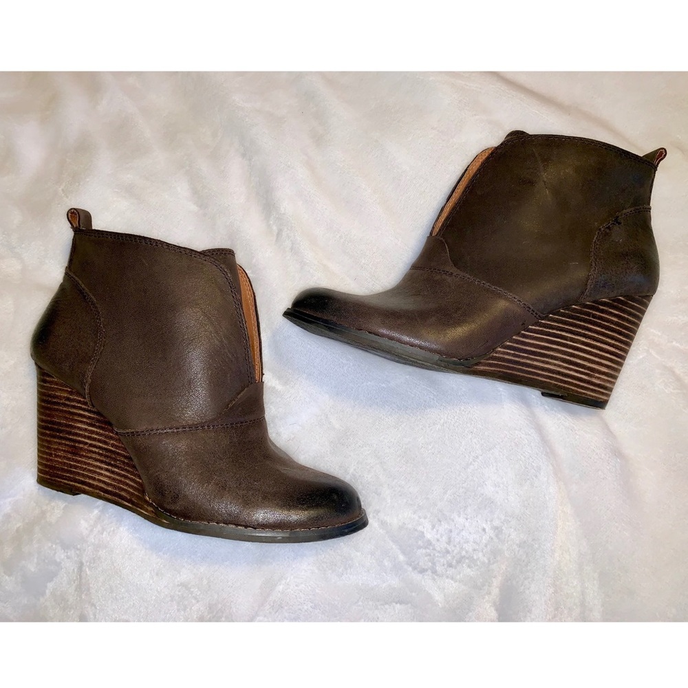 Lucky Brand Leather Ankle Booties